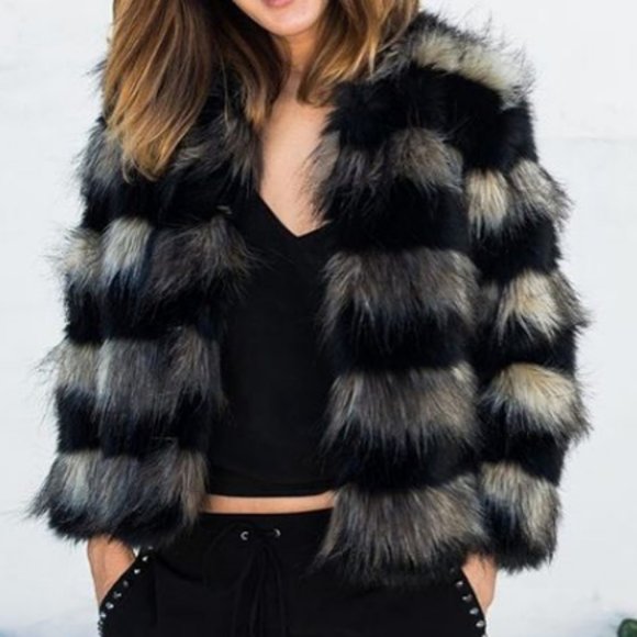 n:PHILANTHROPY Jackets & Blazers - n:PHILANTHROPY🌺Faux Fur Cropped Jacket Sz S